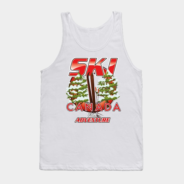 Canada Ski for Adventure Tank Top by nickemporium1